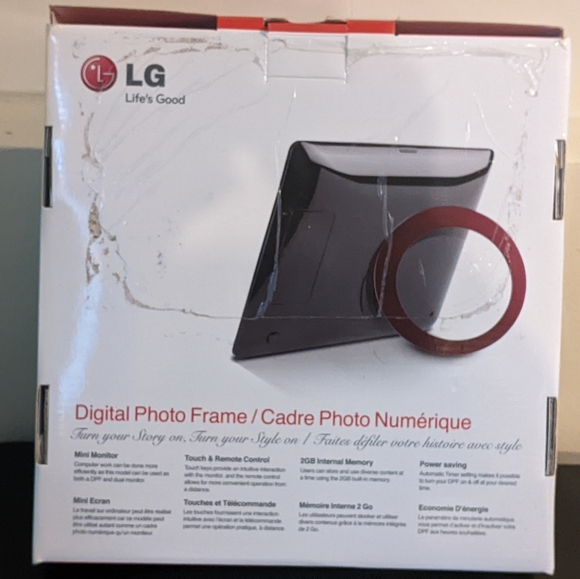 LG Remote Control Digital Photo Frame Brand New - Picture 3 of 12